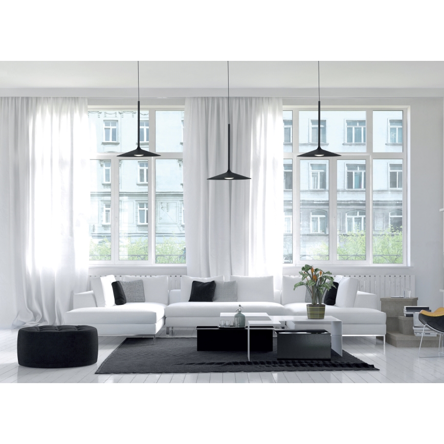 MAXLIGHT P0456 - Світлодіодна підвісна люстра HANA LED/6W/230V діаметр 17,5 см чорний