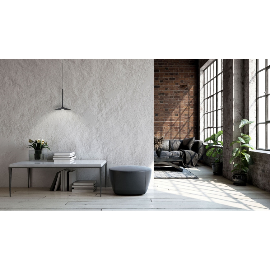 MAXLIGHT P0456 - Світлодіодна підвісна люстра HANA LED/6W/230V діаметр 17,5 см чорний