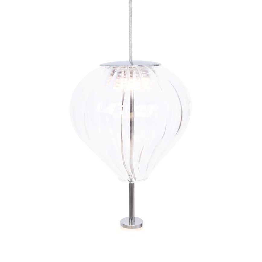 MAXLIGHT P0527 - Світлодіодна підвісна люстра PALLONCINI 2xLED/3W/230V діаметр 12 см прозорий