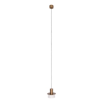 MAXLIGHT P0530 - Светодиодная подвесная люстра SIGNATURE LED/8W/230V диаметр 15 см латунь/прозрачный
