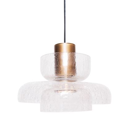 MAXLIGHT P0532 - Светодиодная подвесная люстра SIGNATURE LED/8W/230V диаметр 22 см латунь/прозрачный