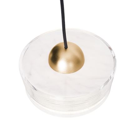 MAXLIGHT P0542 - Світлодіодна підвісна люстра LIPARI LED/6W/230V діаметр 16 см прозорий