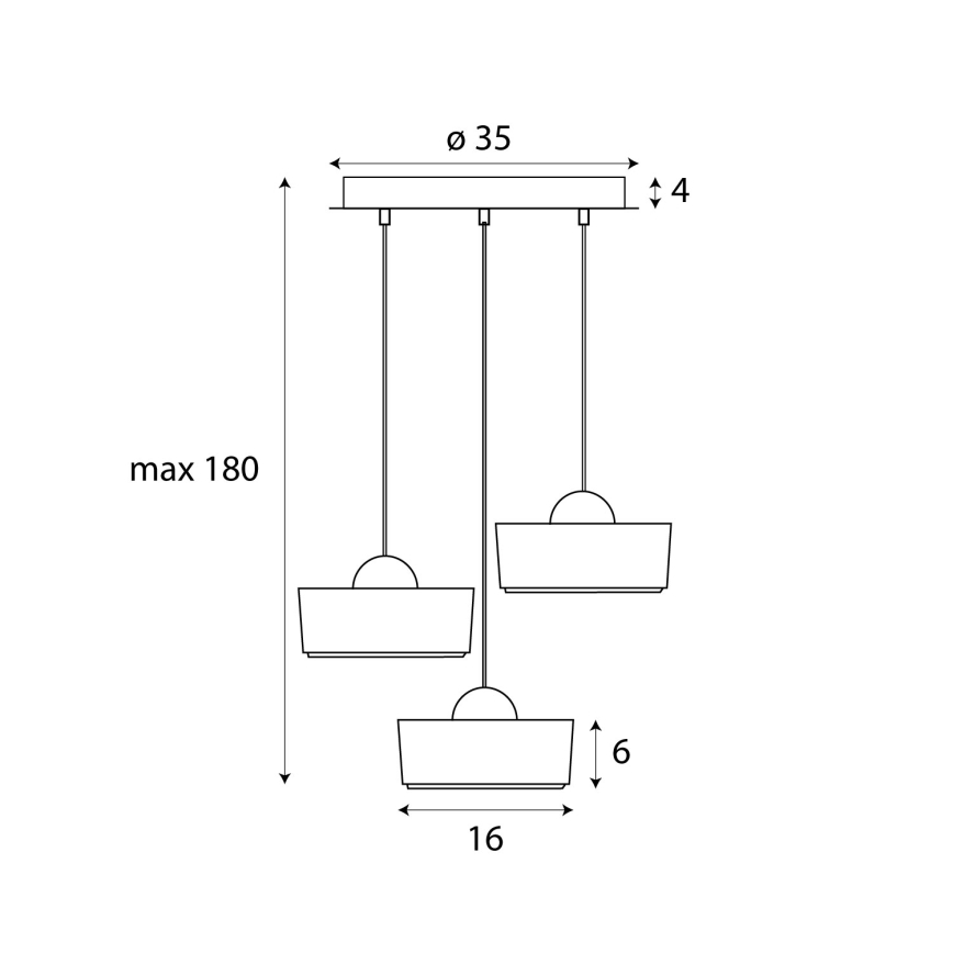 MAXLIGHT P0543 - Светодиодная подвесная люстра LIPARI LED/22W/230V диаметр 35 см прозрачный