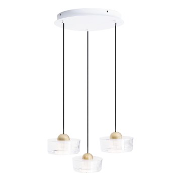 MAXLIGHT P0543 - Світлодіодна підвісна люстра LIPARI LED/22W/230V діаметр 35 см прозорий