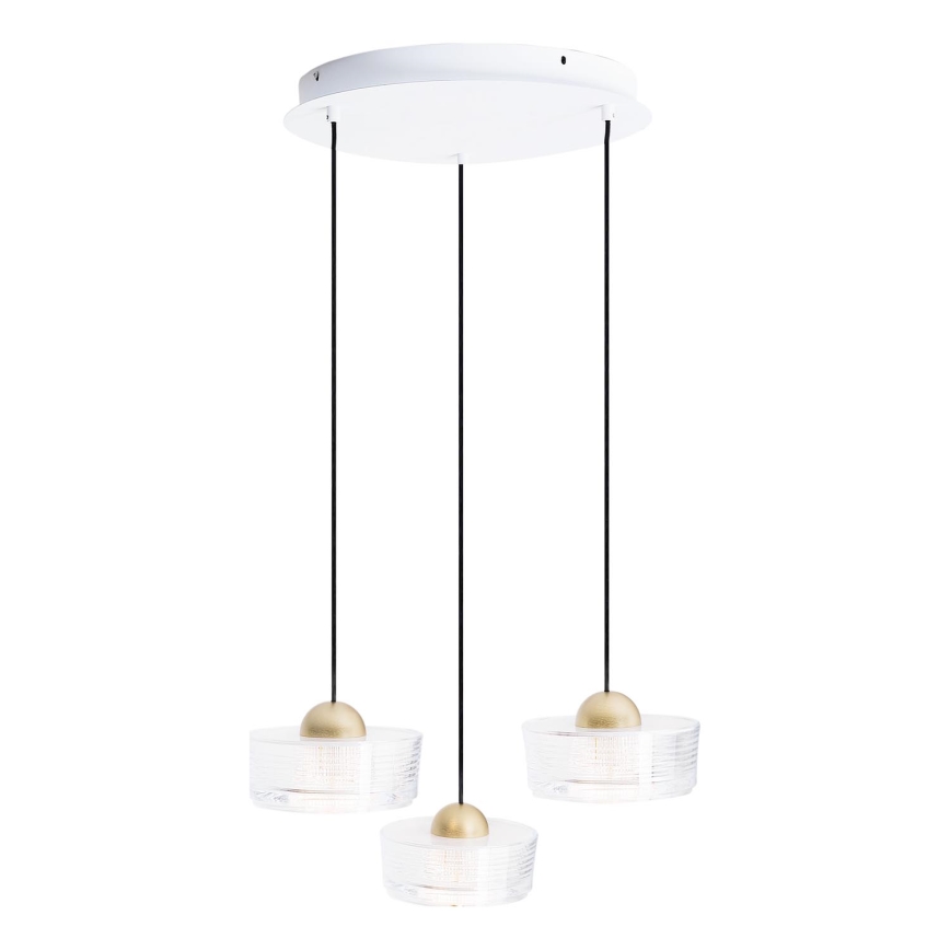 MAXLIGHT P0543 - Світлодіодна підвісна люстра LIPARI LED/22W/230V діаметр 35 см прозорий