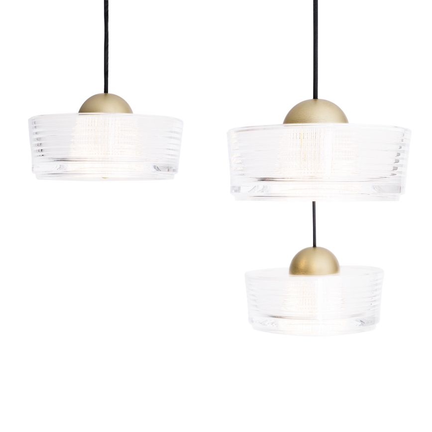MAXLIGHT P0543 - Світлодіодна підвісна люстра LIPARI LED/22W/230V діаметр 35 см прозорий