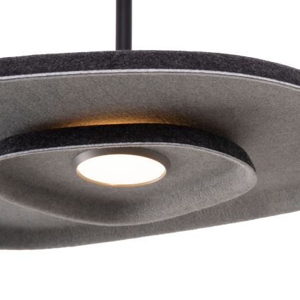 MAXLIGHT P0560 - Світлодіодна підвісна люстра DEUX LED/5W/230V чорний
