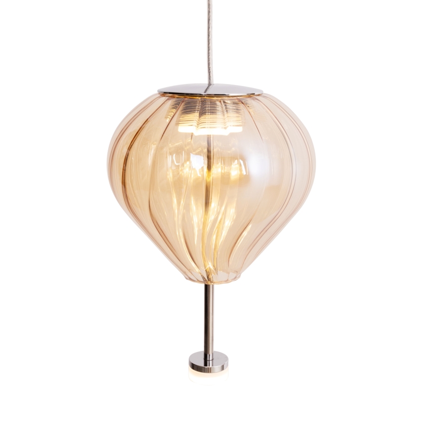 MAXLIGHT P0575 - Світлодіодна підвісна люстра PALLONCINI 2xLED/3W/230V діаметр 12 см бежевий