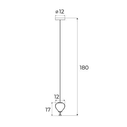 MAXLIGHT P0576 - Светодиодная подвесная люстра PALLONCINI 2xLED/3W/230V диаметр 12 см дымчатый
