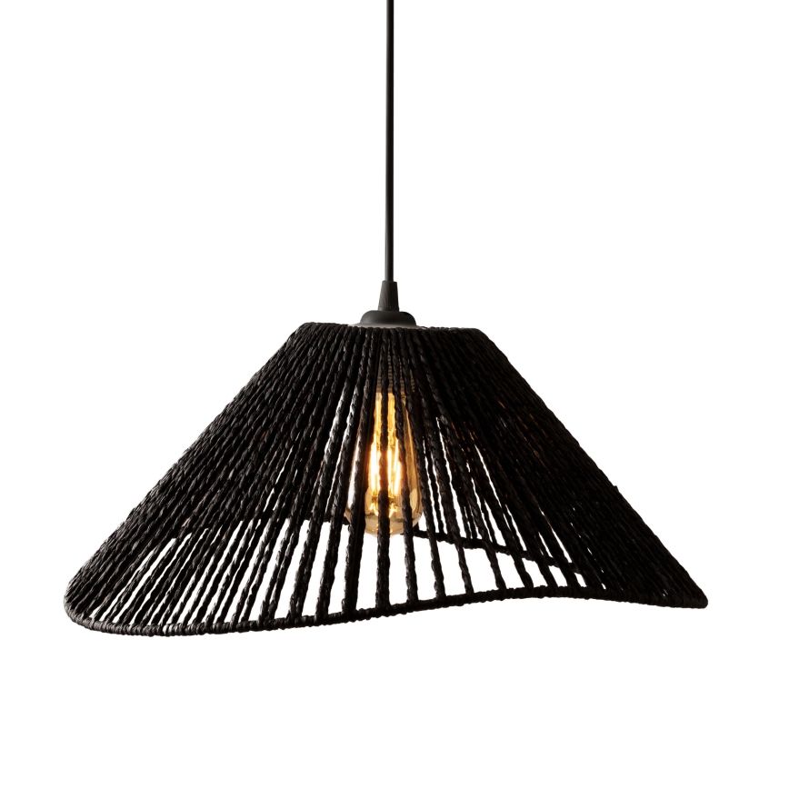 MAXLIGHT P0579 - Підвісна люстра AMALFI 1xE27/15W/230V діаметр 45 см чорний