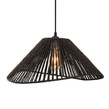 MAXLIGHT P0579 - Підвісна люстра AMALFI 1xE27/15W/230V діаметр 45 см чорний