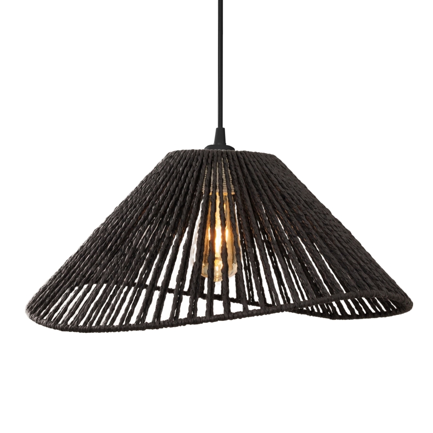 MAXLIGHT P0579 - Підвісна люстра AMALFI 1xE27/15W/230V діаметр 45 см чорний