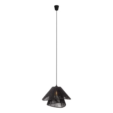 MAXLIGHT P0580 - Підвісна люстра AMALFI 1xE27/15W/230V діаметр 45 см чорний
