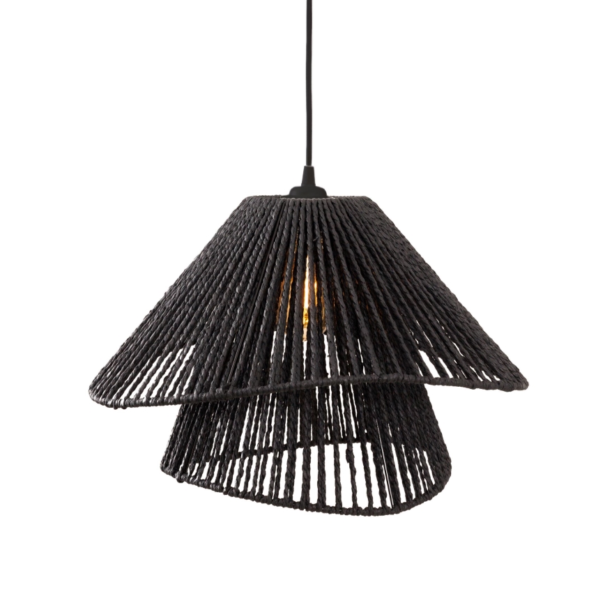MAXLIGHT P0580 - Підвісна люстра AMALFI 1xE27/15W/230V діаметр 45 см чорний