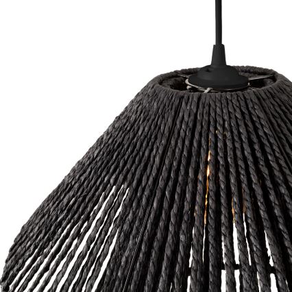 MAXLIGHT P0580 - Підвісна люстра AMALFI 1xE27/15W/230V діаметр 45 см чорний