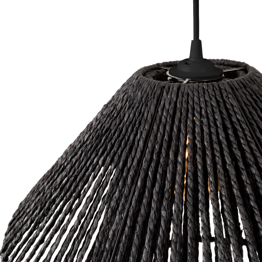 MAXLIGHT P0580 - Підвісна люстра AMALFI 1xE27/15W/230V діаметр 45 см чорний