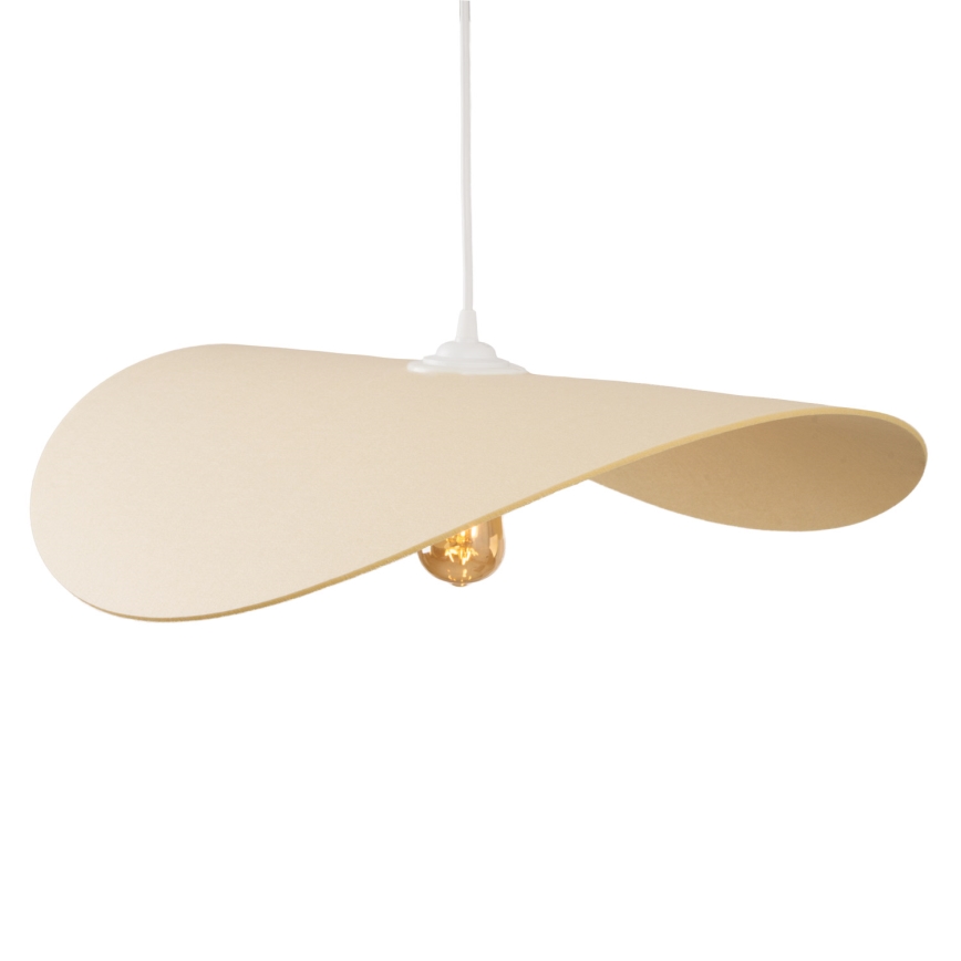MAXLIGHT P0585 - Підвісна люстра PAN 1xE27/15W/230V діаметр 60 cm кремовий