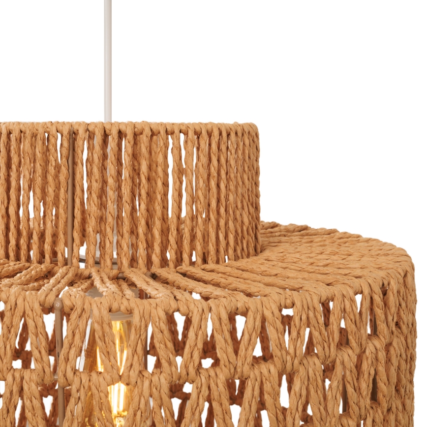 MAXLIGHT P0587 - Підвісна люстра RAFFLE 1xE27/15W/230V діаметр 40 cm коричневий