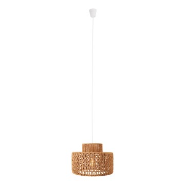 MAXLIGHT P0587 - Підвісна люстра RAFFLE 1xE27/15W/230V діаметр 40 cm коричневий