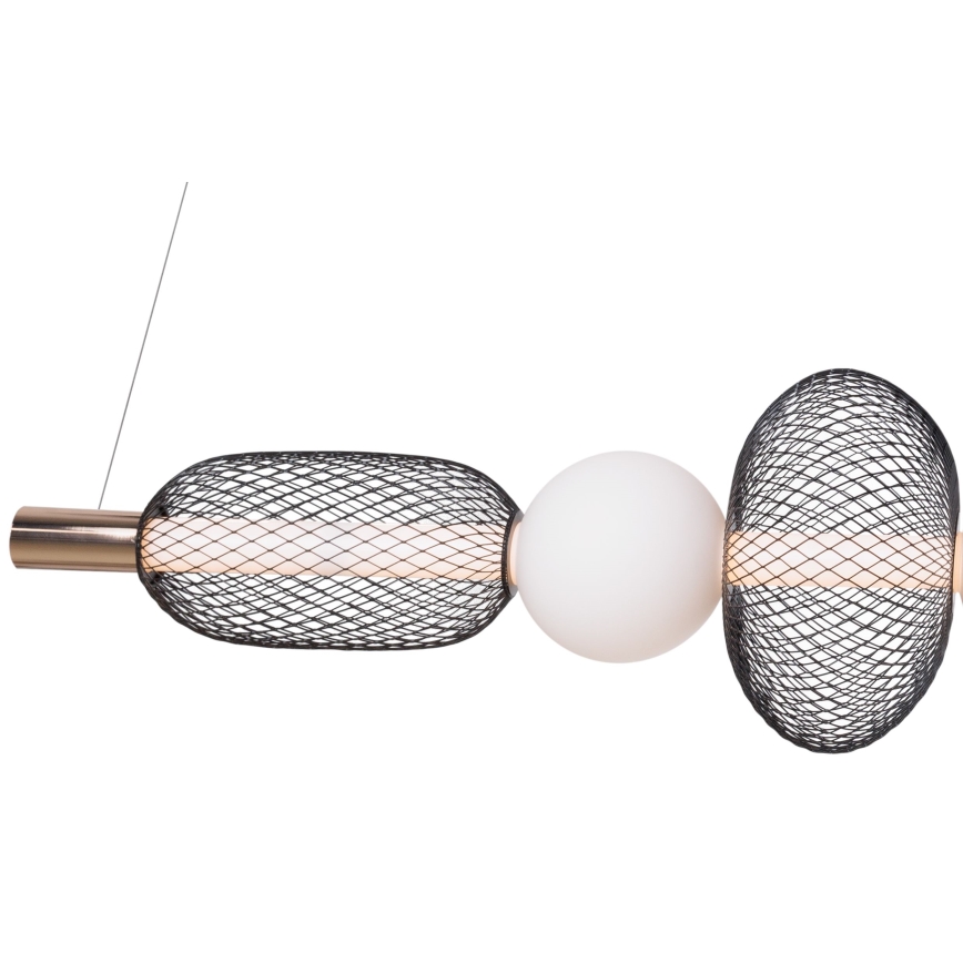 MAXLIGHT P0593 - Светодиодная подвесная люстра BORA LED/29W/230V белый/черный