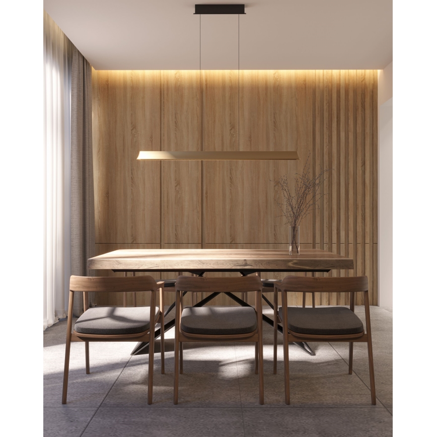MAXLIGHT P0594 - Світлодіодна підвісна люстра з регулюванням яскравості JO-JO LED/38W/230V 2700/4500/5500K латунь