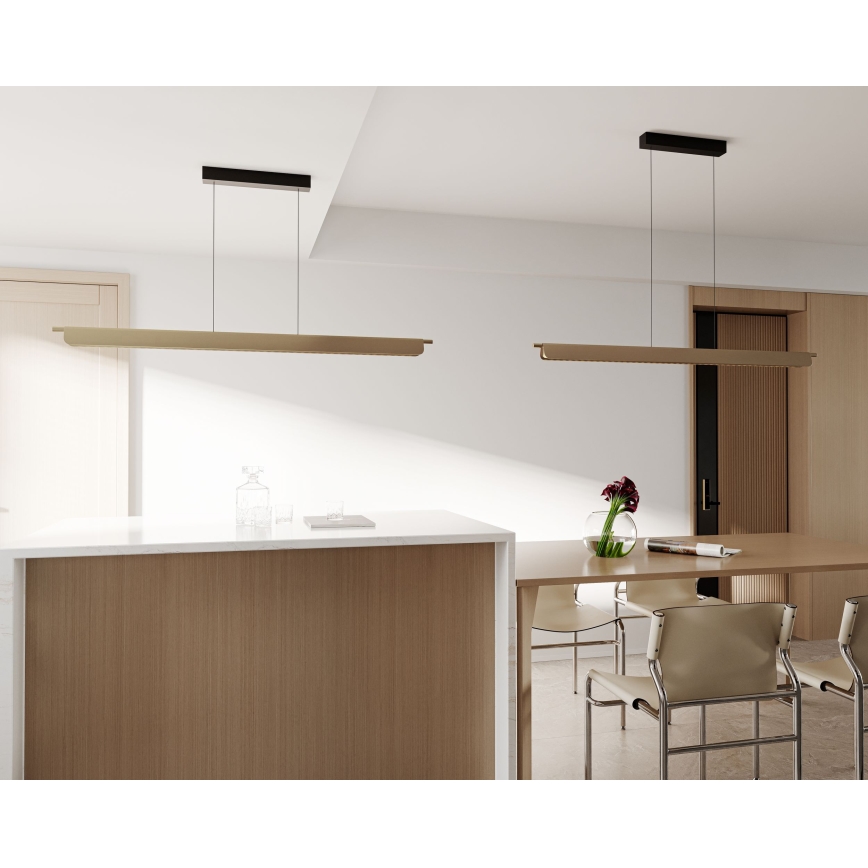 MAXLIGHT P0596 - димований LED-підвісний світильник на тросі JO-JO LED/40W/230V 2700/4500/5500K золотистий