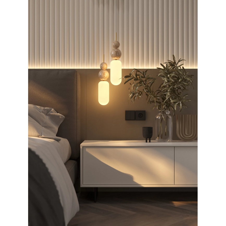 MAXLIGHT P0642 - Люстра на тросі NOVA 1xG9/12W/230V, діаметр 12 см, золота