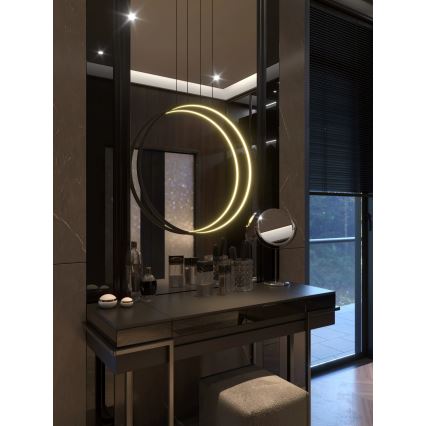 MAXLIGHT P0652 - LED подвесная люстра для ванной на тросе VISUAL VER LED/22 Вт/230 В IP44 чёрный