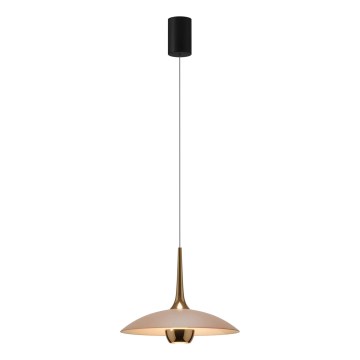 MAXLIGHT P0674 - LED Подвесной светильник на тросе MANUKA LED/12W/230V Ø 28 см золотой/бежевый
