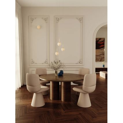 MAXLIGHT P0679 - Подвесная люстра RITA на тросовом подвесе 1xG9/5W/230V, диам. 12 см, золотая