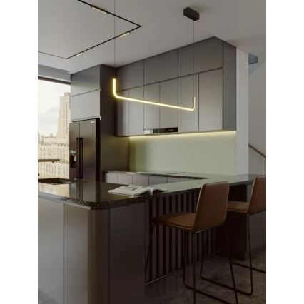 MAXLIGHT PO644 - LED-люстра на тросе URUS LED/17W/230V черная