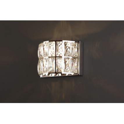 MAXLIGHT W0204 - Настінний світильник DIAMANTE 1xG9/42W/230V глянцевий хром