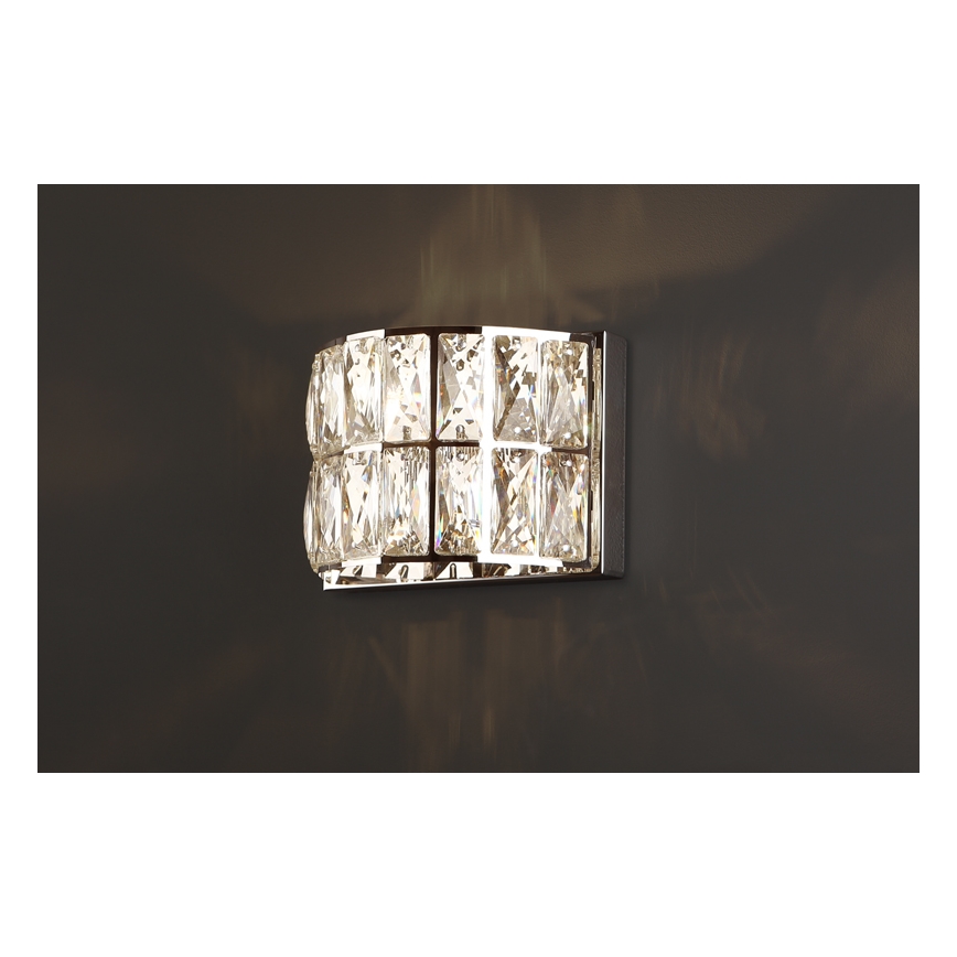 MAXLIGHT W0204 - Настінний світильник DIAMANTE 1xG9/42W/230V глянцевий хром