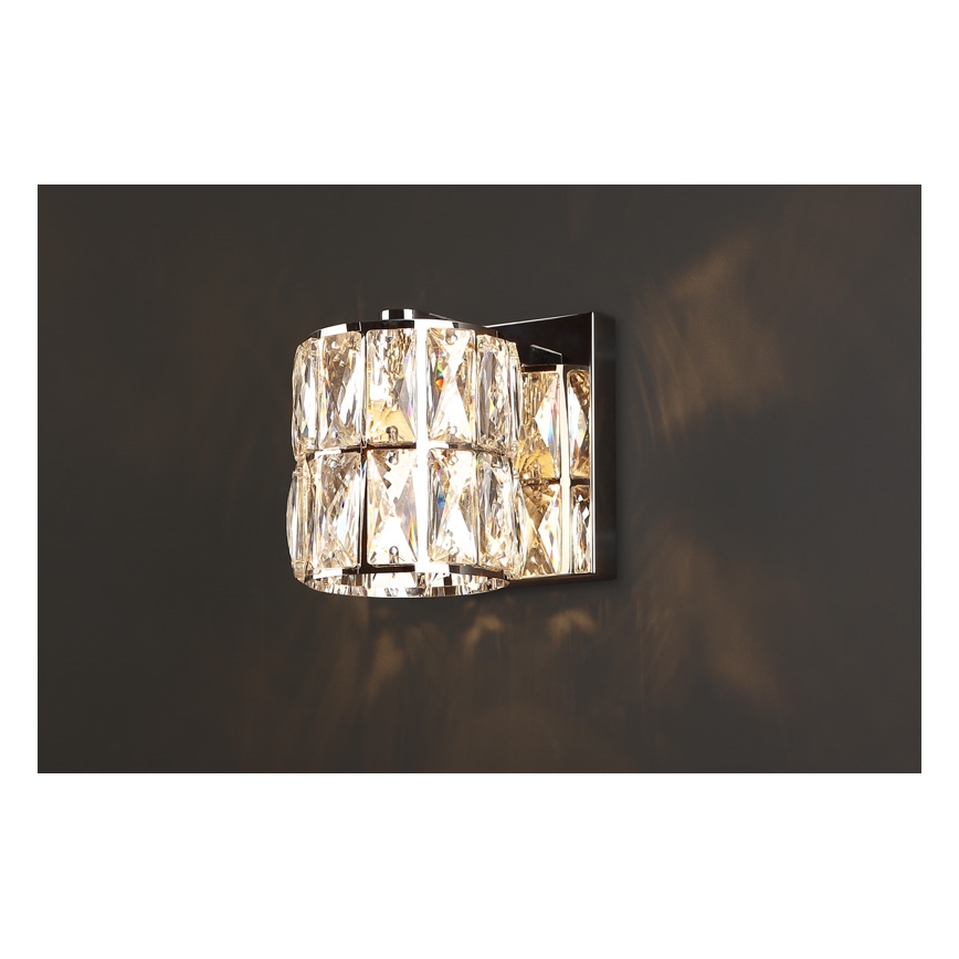 MAXLIGHT W0205 - Настінний світильник DIAMANTE 1xG9/42W/230V глянцевий хром