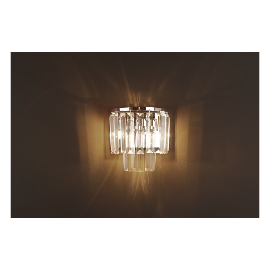 MAXLIGHT W0209 - Настінний світильник MONACO 2xG9/40W/230V глянцевий хром