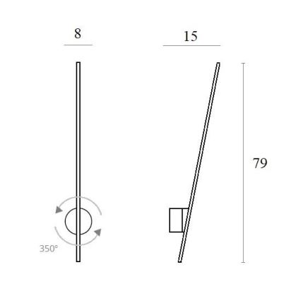 MAXLIGHT W0212 - Вуличний світлодіодний настінний світильник SPIDER LED/8,4W/230V IP44 білий