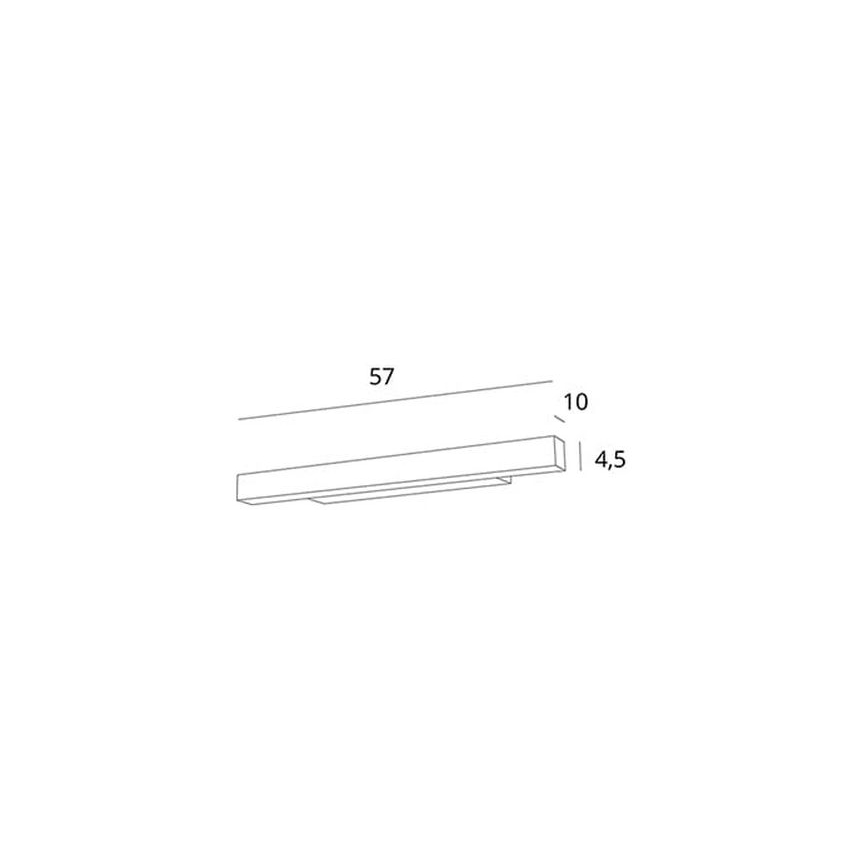 MAXLIGHT W0264 - Светодиодная подсветка для зеркала в ванной комнате с регулированием яркости LINEAR LED/18W/230V 57 см IP44 черный