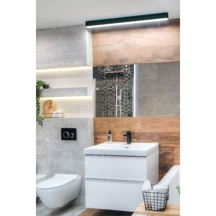 MAXLIGHT W0266 - Светодиодная подсветка для зеркала в ванной комнате с регулированием яркости LINEAR LED/36W/230V 113,5 см IP44 черный