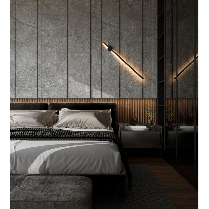 MAXLIGHT W0267 - Уличный светодиодный настенный светильник SPIDER LED/8,4W/230V IP44 черный