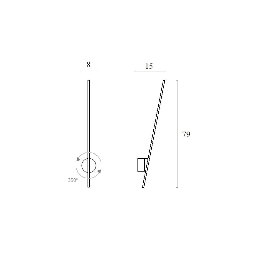 MAXLIGHT W0267 - Уличный светодиодный настенный светильник SPIDER LED/8,4W/230V IP44 черный