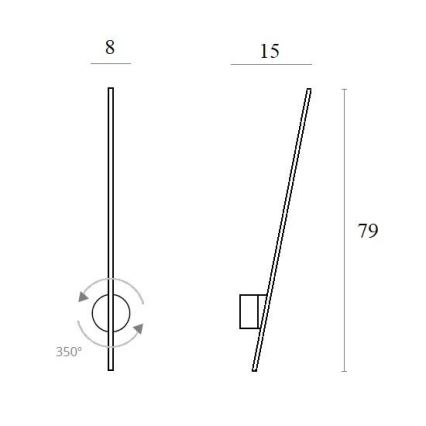 MAXLIGHT W0267 - Вуличний світлодіодний настінний світильник SPIDER LED/8,4W/230V IP44 чорний