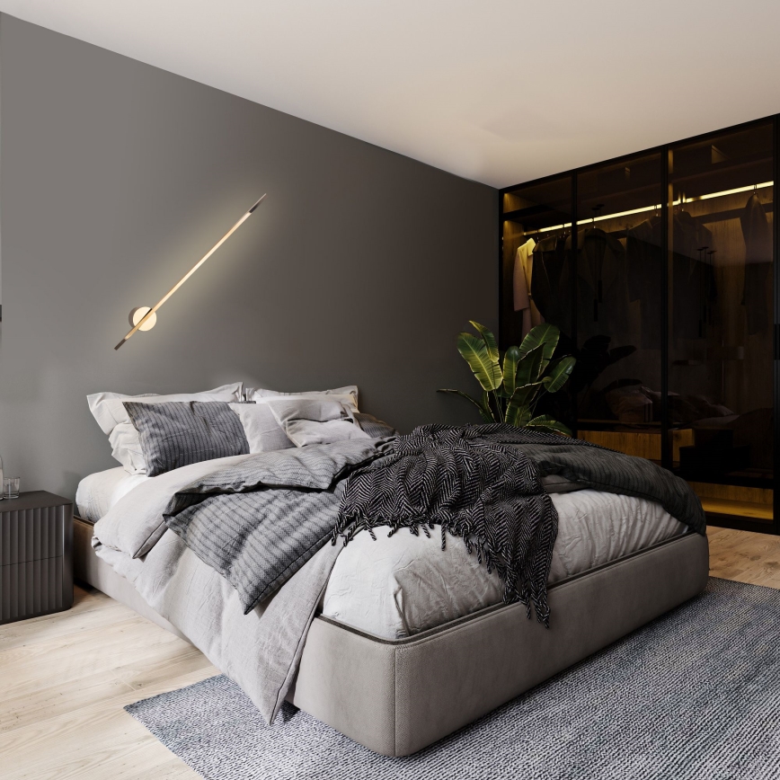 MAXLIGHT W0297 - Вуличний світлодіодний настінний світильник SPIDER LED/8,4W/230V IP44 золотий