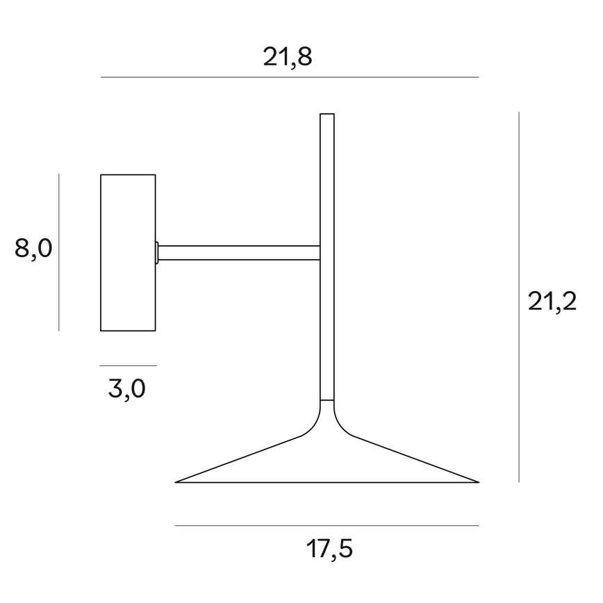 MAXLIGHT W0303 - Світлодіодна настінна лампа HANA LED/6W/230V чорний