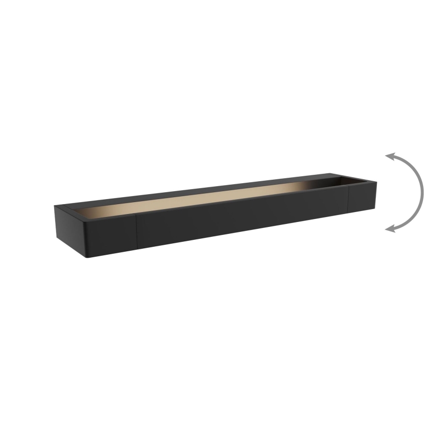 MAXLIGHT W0307 - LED Настінний світильник для ванної кімнати FLINK LED/12W/230V 45 cm IP44 чорний