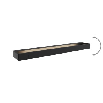 MAXLIGHT W0309 - LED Настінний світильник для ванної кімнати FLINK LED/18W/230V 60 cm IP44 чорний
