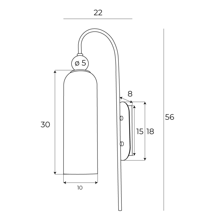 MAXLIGHT W0332 - Настінна лампа CAMPANILA 1xE27/40W/230V латунь/бежевий