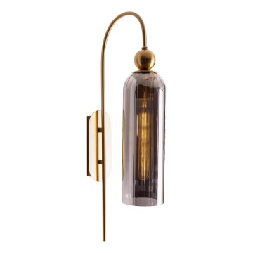 MAXLIGHT W0333 - Настінна лампа CAMPANILA 1xE27/40W/230V латунь/сірий
