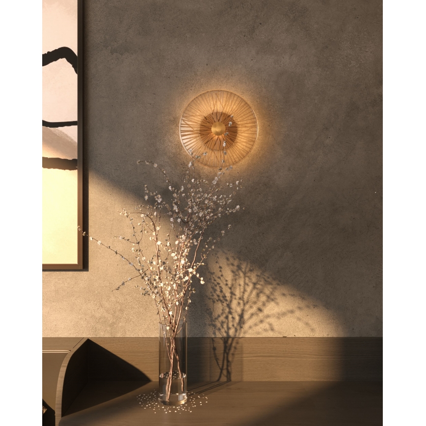 MAXLIGHT W0355 - Світлодіодний настінний світильник ALLURE LED/5W/230V діаметр 28 cm золотий