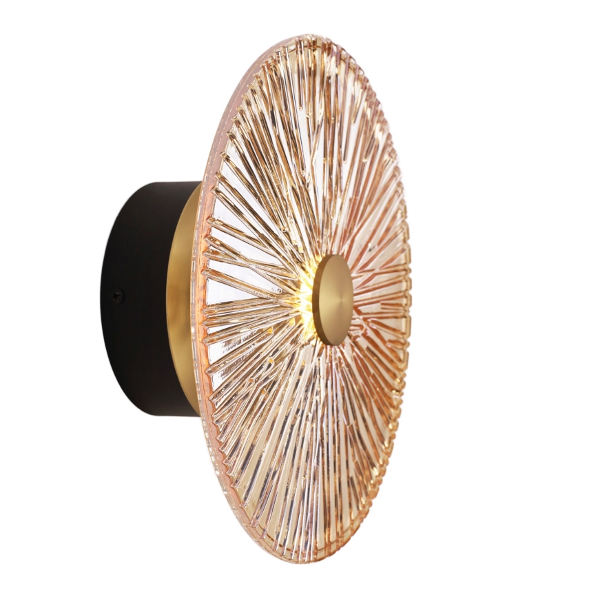 MAXLIGHT W0355 - Світлодіодний настінний світильник ALLURE LED/5W/230V діаметр 28 cm золотий