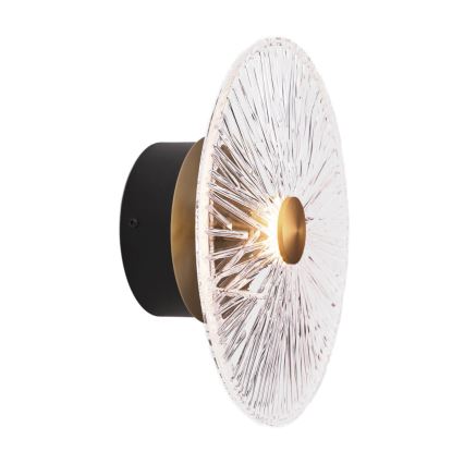 MAXLIGHT W0356 - Світлодіодний настінний світильник ALLURE LED/5W/230V діаметр 28 cm золотий/прозорий